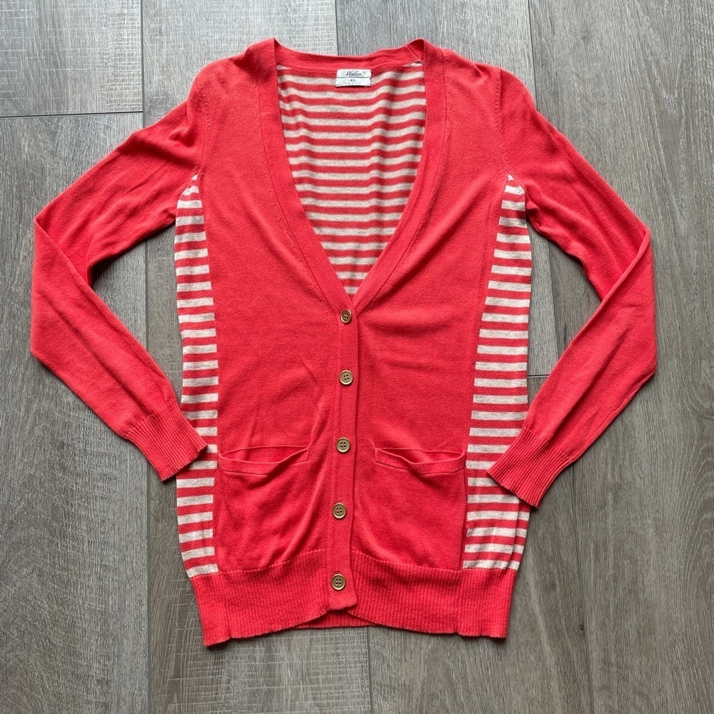 Madewell Wallace Striped Cardigan Sweater Size XS